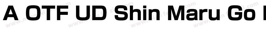 A OTF UD Shin Maru Go Pr6N字体转换